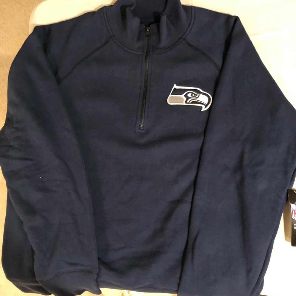NFL Seahawks crosscheck 1/4 zipper pull over men’s